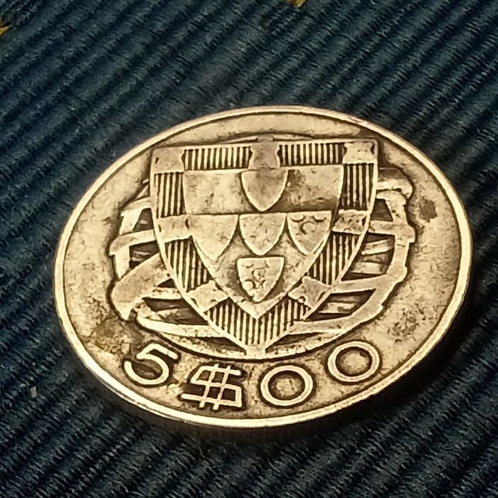 moeda 5.00 prata ano 1947
