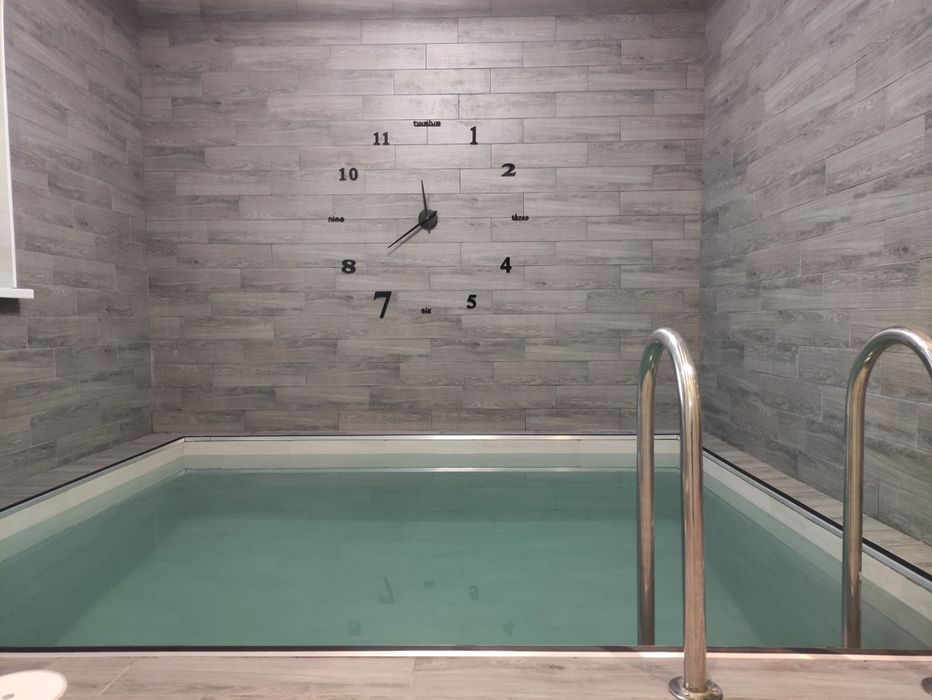 Баня на дровах, лазня, басейн, більярд, камін