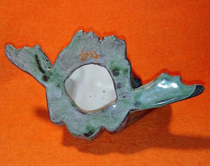 Estatueta de Sapo em Cerâmica