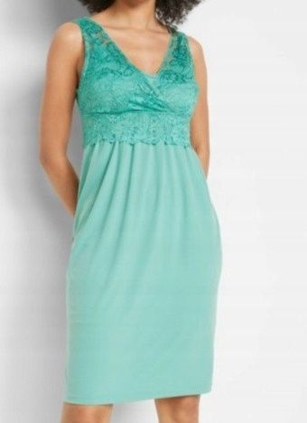 B.P.C sukienka ciążowa szałwiowa z koronką ^40/42