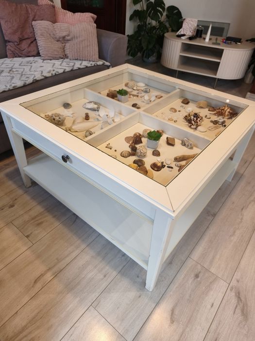 Stolik przeszklony z szufladą IKEA LIATORP