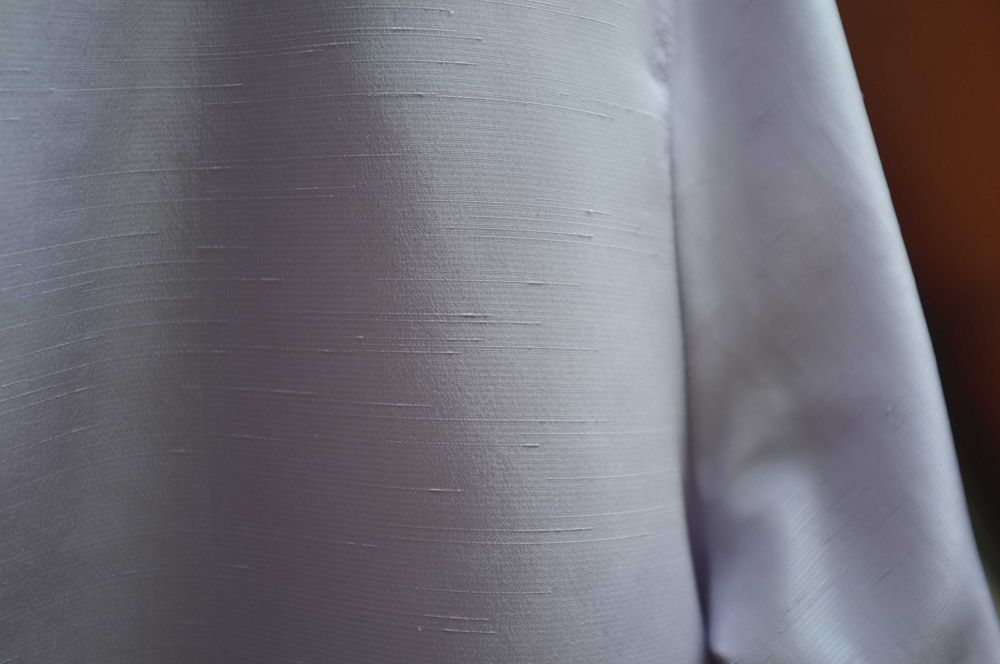 elegancki żakiet Elinette liliowy pastelowy szantung 40 L prosty