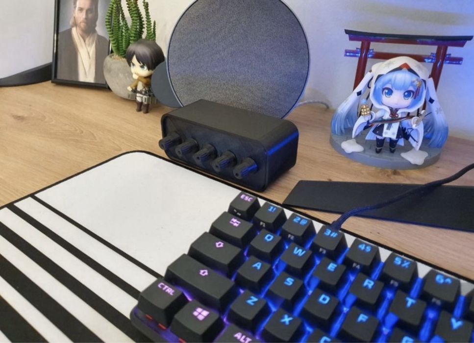 Mikser głośności komputera stream deck