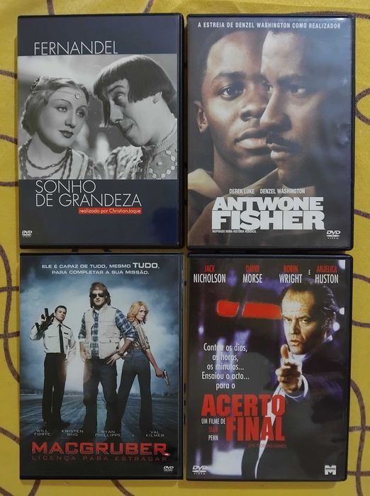 A: DVDs Filmes 0,40 cêntimos Comédia, Terror, Românticos, Ficção