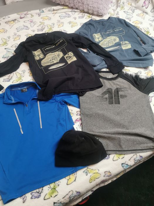 Mega Zestaw 4 bluzek 4f. Gratis nowa polarowa czapka 4f