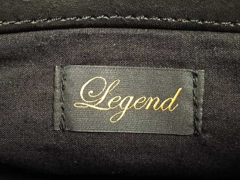 Чорна шкіряна сумка крос-боді Legend унісекс