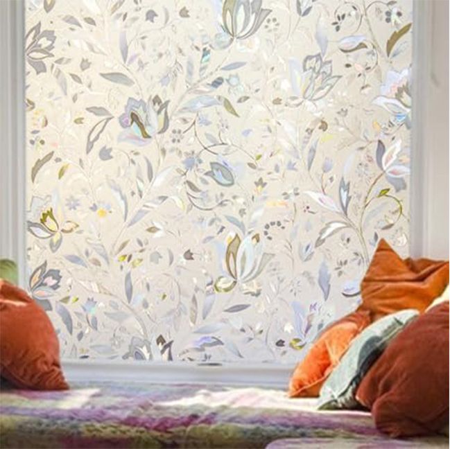 Folia okienna przezroczysta 44,5×200 cm efekt tęczy