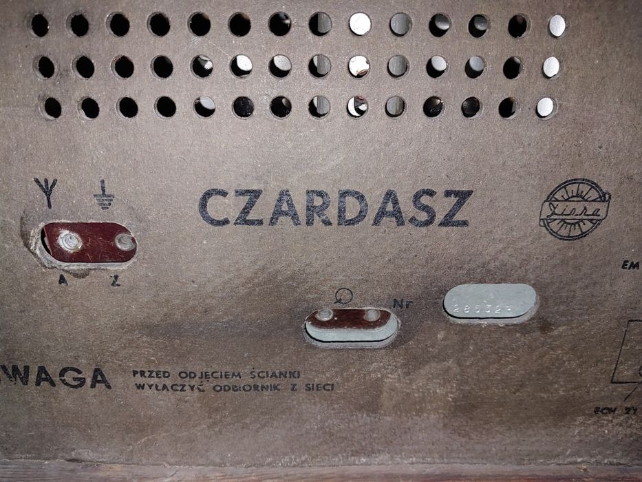 Stare radio lampowe Czardasz Diora