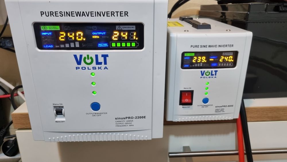 UPS Volt Polska  Sinus pro 2200e 800e  3x akumulator  100ah komplet ko