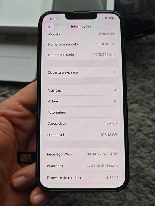 Iphone 14 128gb quase novo com factura