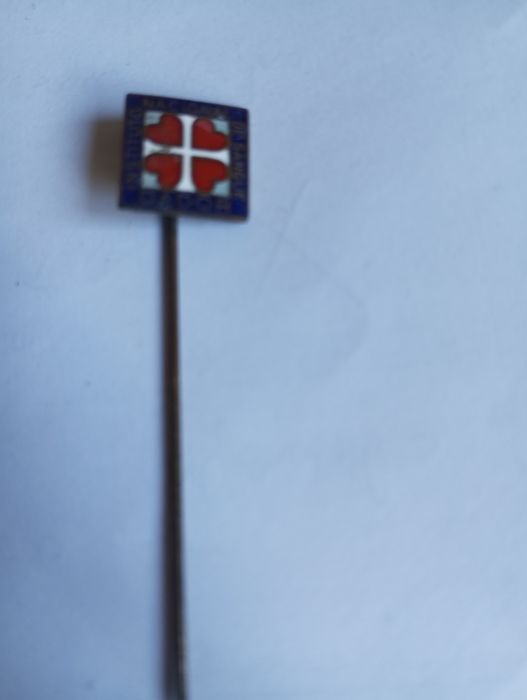 Alfinete de lapela em metal do Instituto Nacional Dador De Sague