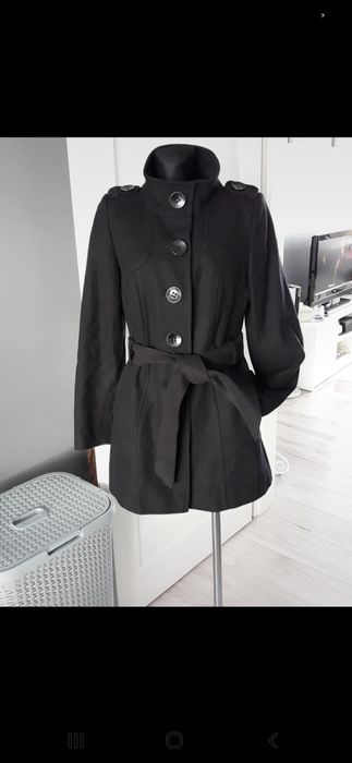 Wełniany płaszcz zimowy