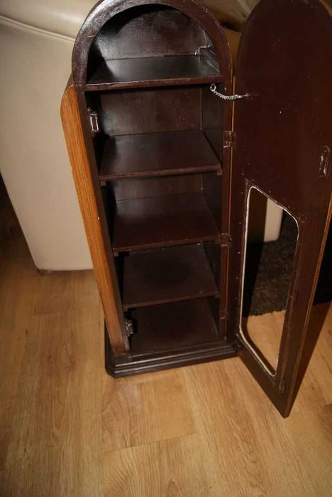 Szafka gablota na kawę drewno