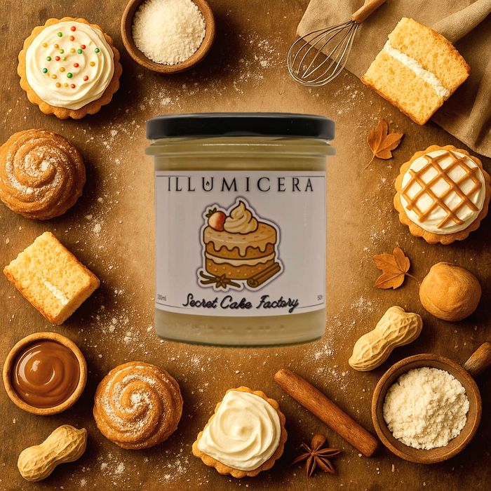 Świeczka Świeca Sojowa Zapachowa Secret Cake Factory 330ml/50h