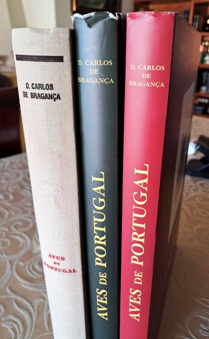 Coleção Completa Aves de Portugal - D. Carlos Bragança (3 Vols) - RARO