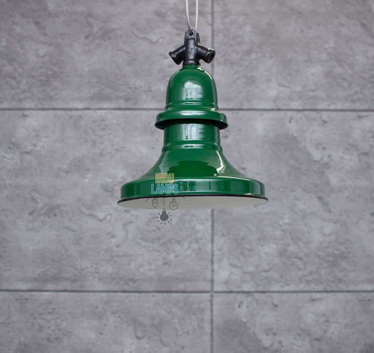 Lampa emaliowana LOFT przemysłowa fabryczna