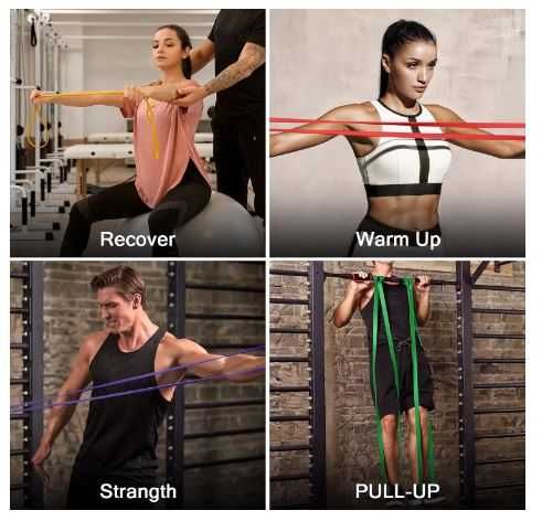 Guma do ćwiczeń zestaw 5 sztuki Odoland