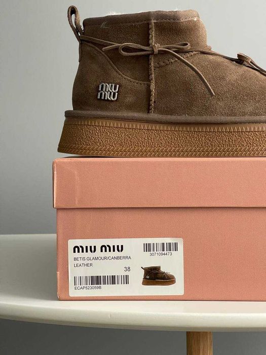 Жіночі зимові уггі MIU MIU | Угги женский зимние MIU MIU