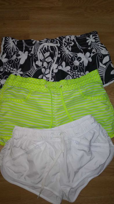 Шорты пляжные S-L Extory яркие белые