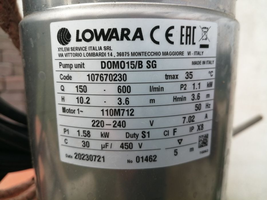 Pompa do wody Lowara