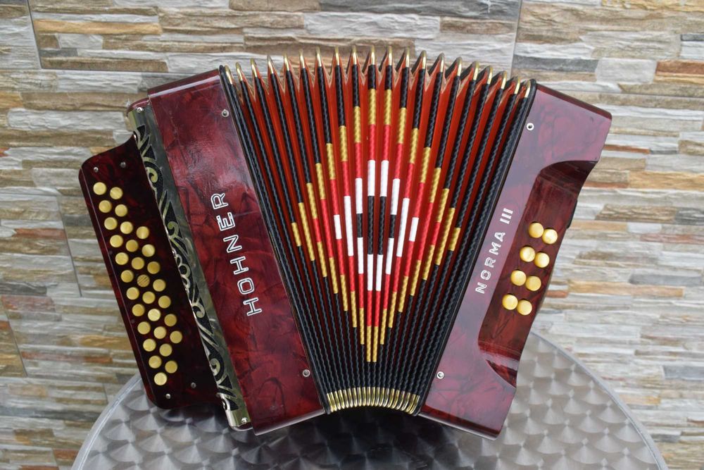 Concertina Hohner 3 Voz. Sol Do Fa