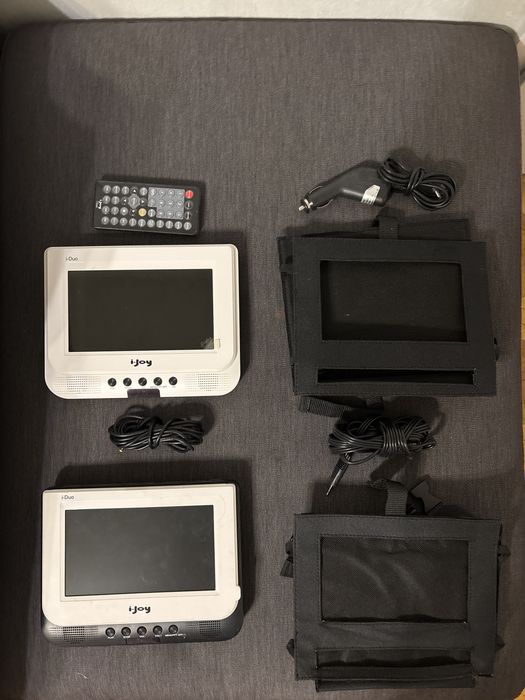 2x Monitor zagłówkowy do oglądania bajek i filmów i-Duo i-Joy 7 calowy