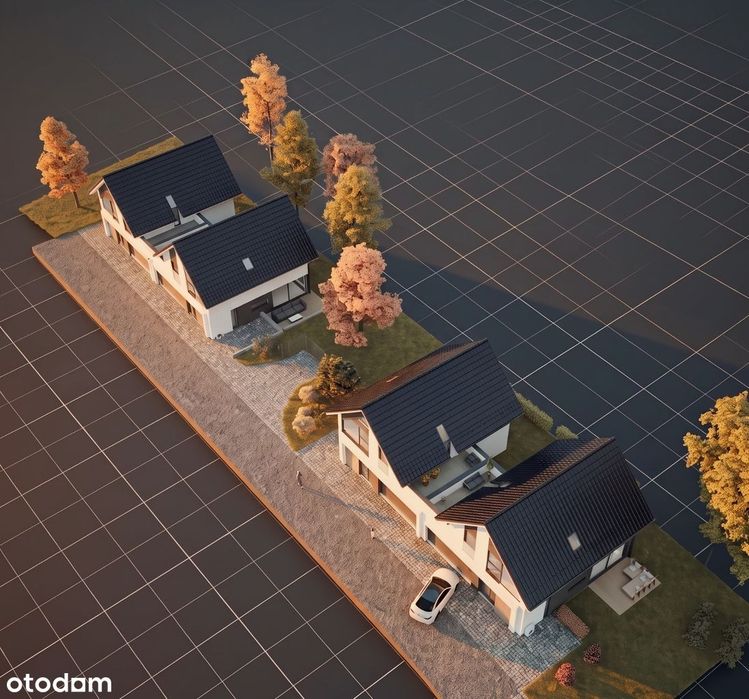 Nowoczesny dom 157m2 z Widokiem na Góry, Garaż 2 auta, PC, Rekuperacja