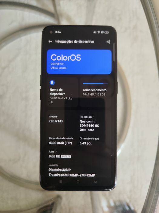 OPPO Find X3 Lite 5G — 8GB + 8GB RAM / 128GB (negociável)