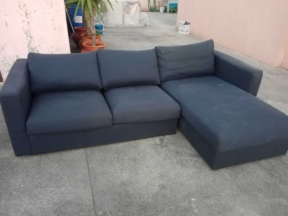 sofá azul chej long