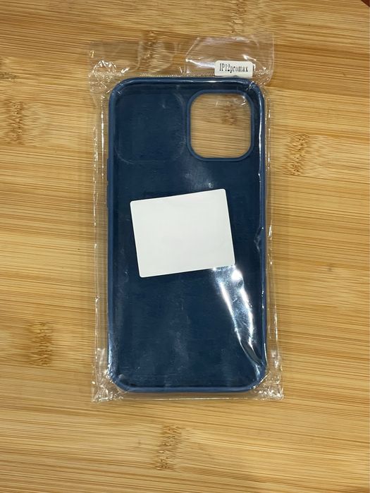 Capa silicone iPhone 12 Pro Max azul