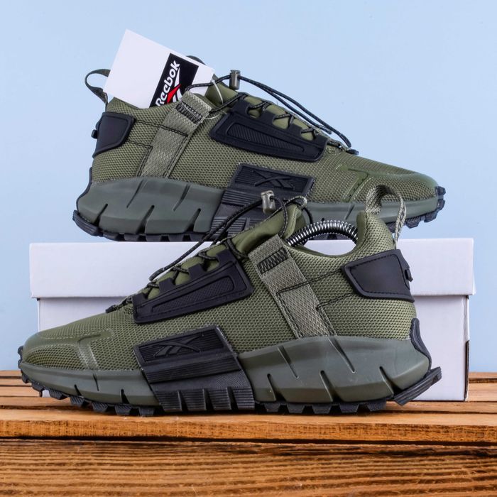 (1770) Кросівки Reebok Zig Kinetica хакі (41-46) рібок