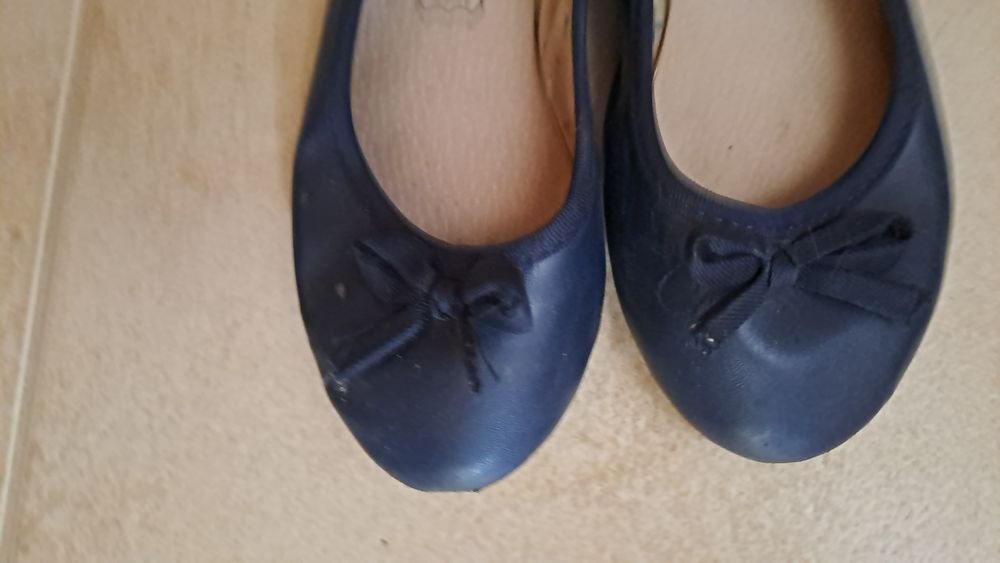 Balerinki, 33, granatowe, używane