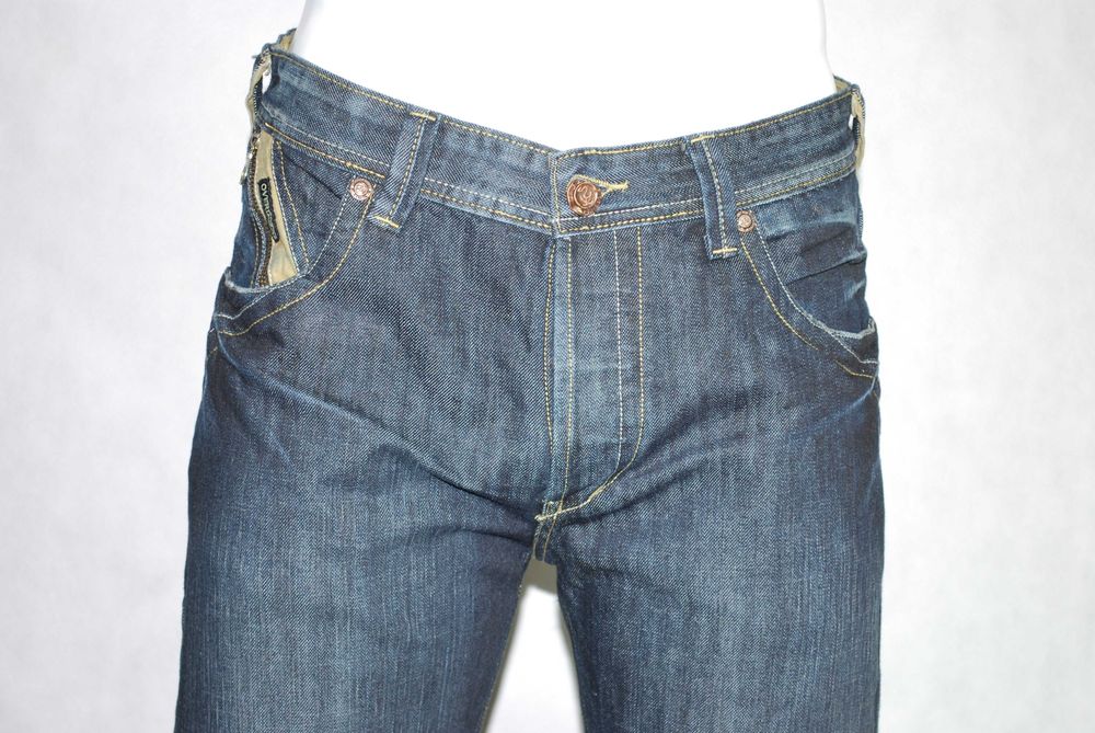 Jeansy krój prosty szeroki Over Heat 830 pas 100, 92, 90, 84, 82