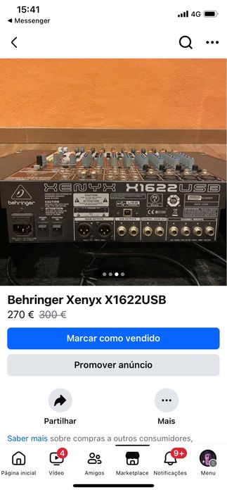 Behringer xenyx 1622usb com case