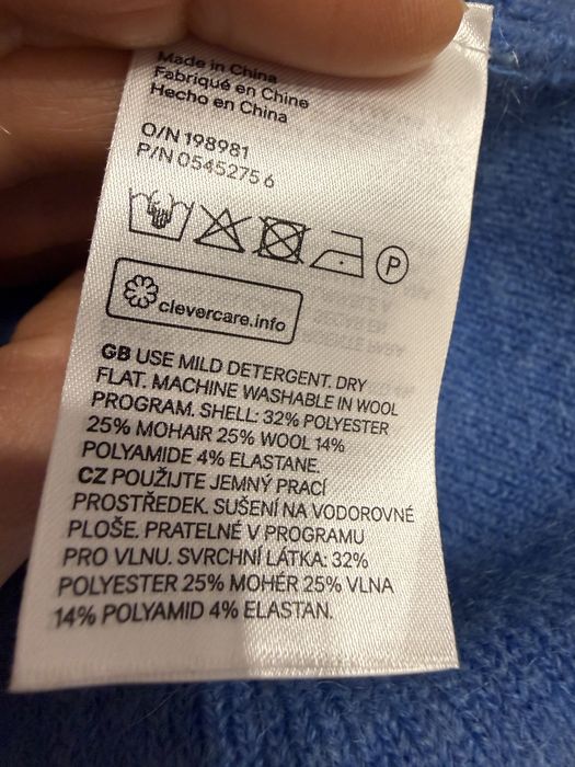 Светр  H&M вовна/мохер