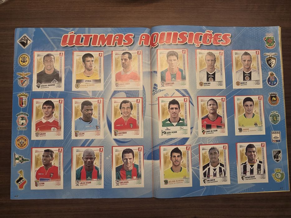 Caderneta Completa Liga Portuguesa  Panini  2010/11