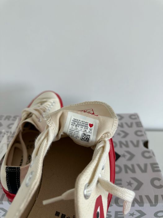 Оригінальні кеди Converse x Comme Des Garcons Play Chuck 70 Red