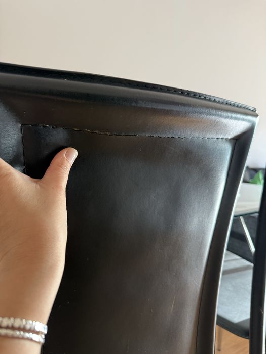 Mesa vidro temperado e 4 cadeiras