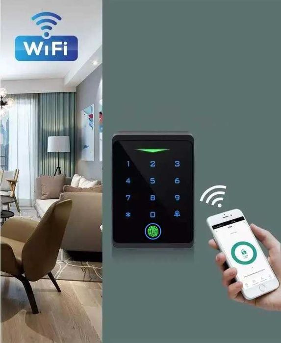 Zamek Szyfrowy Klawiatura Odcisk Palca Tuya Wifi