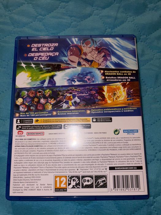 Troco Dragon Ball sparkling zero por tekken 8 ou comando ps5