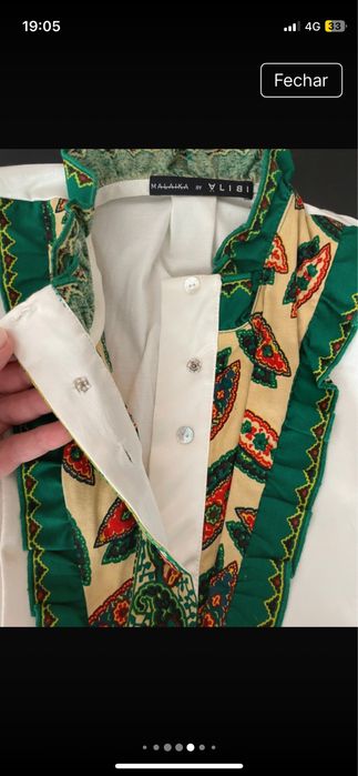 Camisa peça exclusiva (hand made) "ALALKA eY VL181"  by estilista