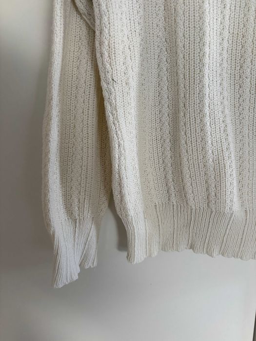 Biały sweter Handmade M