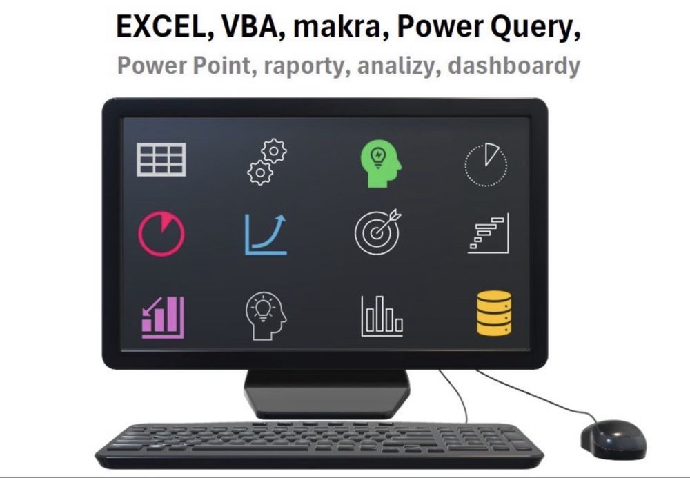 VBA, Excel, makra, raporty, dashboardy, XML
