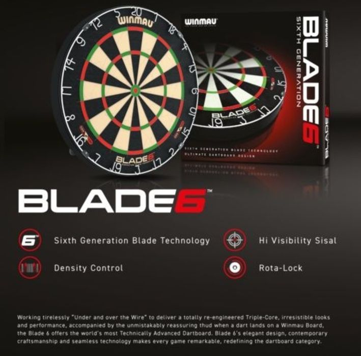 Winmau Blade 6 - nowa tarcza do gry w darta