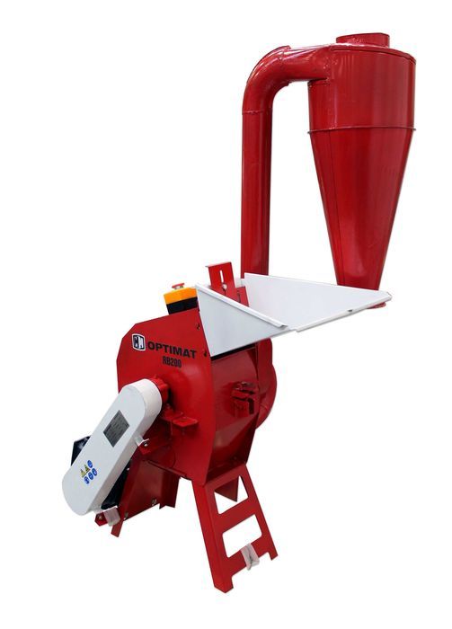 Młyn bijakowy rozdrabniacz 4kW 300kg/h cyklon sito 510x200mm 200-300kg
