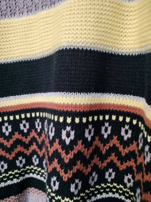 Cudny sweter,mega kolorystycznie,57 % wełny,Fighter,rozmiar XL