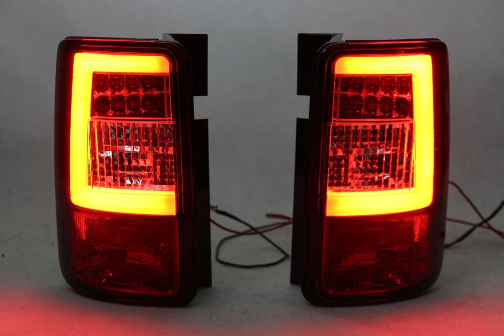 Lampy światła tył tylne VW CADDY 03-14 MK3 2K Diody LED BAR NEON TUNING Red NOWE!