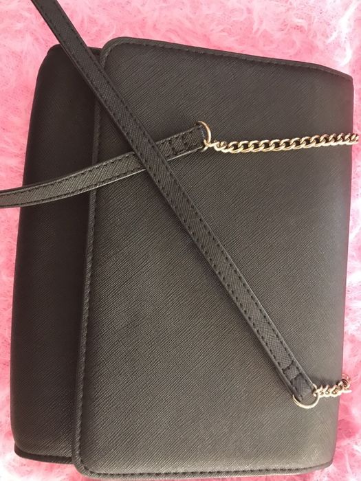 Listonoszka czarna safiano H&M czarna