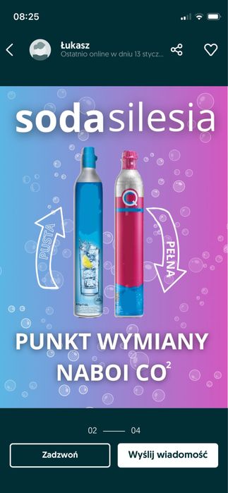 Wymiana soda NOWINY Lewiatan CO2