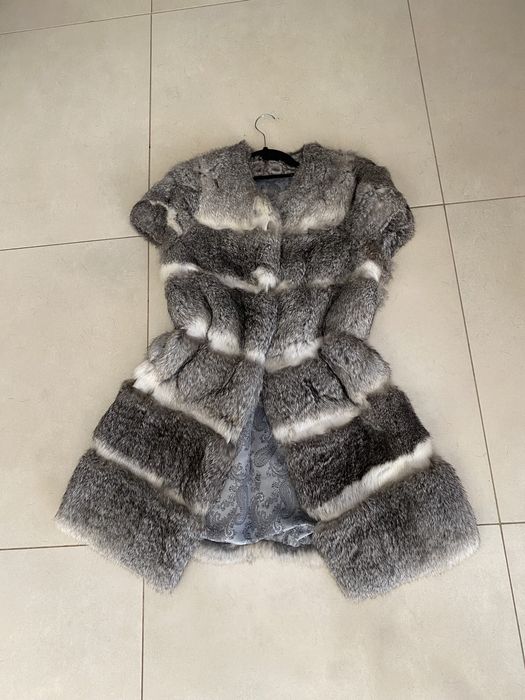 Kamizelka z futra krulika. Naturalne futro